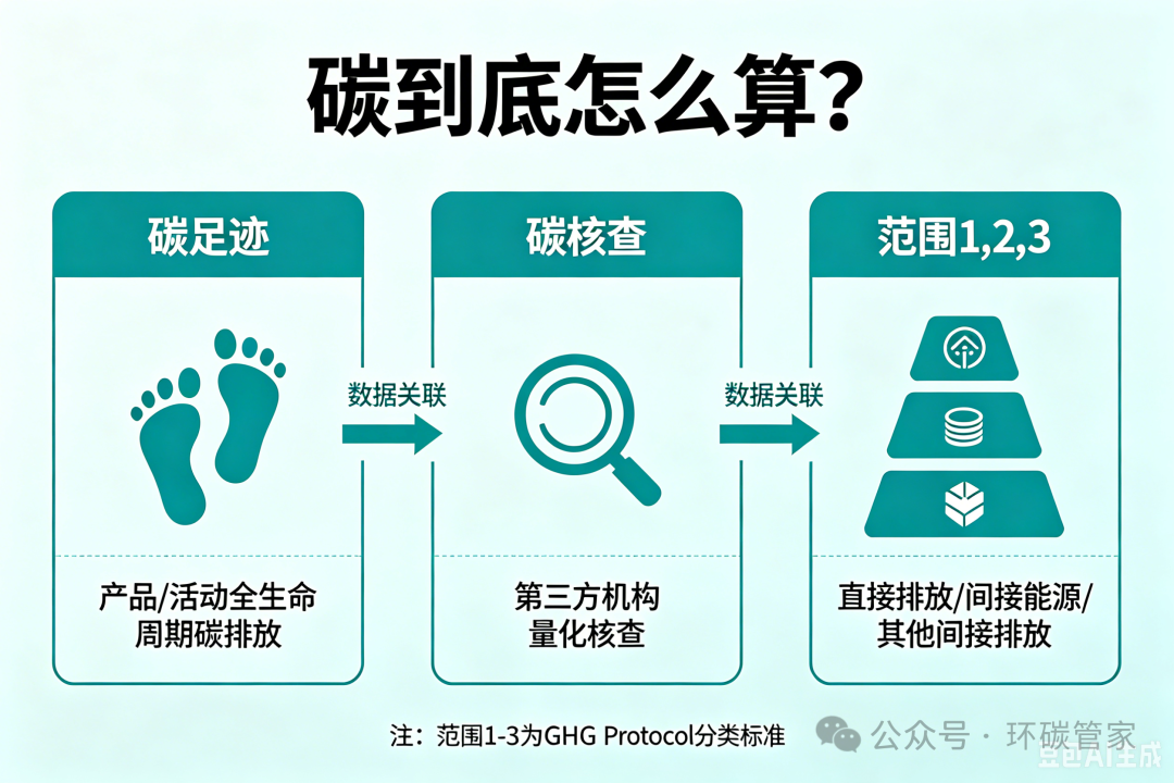 碳到底怎么算?一文讲透碳核查、碳足迹、范围一二三